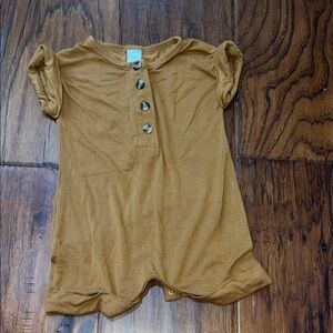 Lou Lou & Company Tan Button-Down Shirt